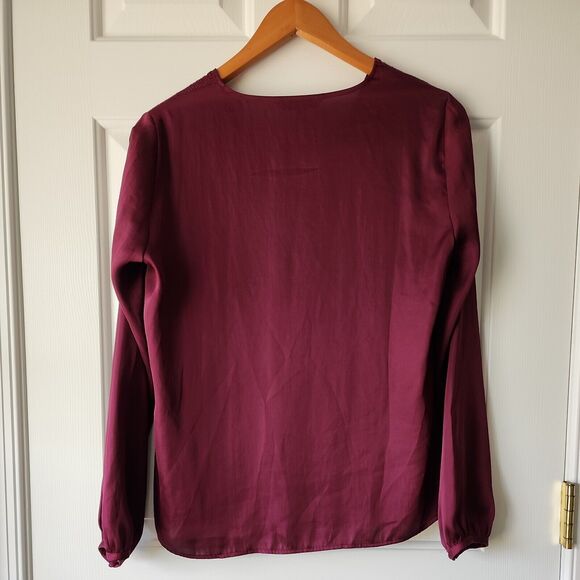 Banana Republic Long Sleeve Blouse Womens Size S Rayon Blend - Picture 3 of 3